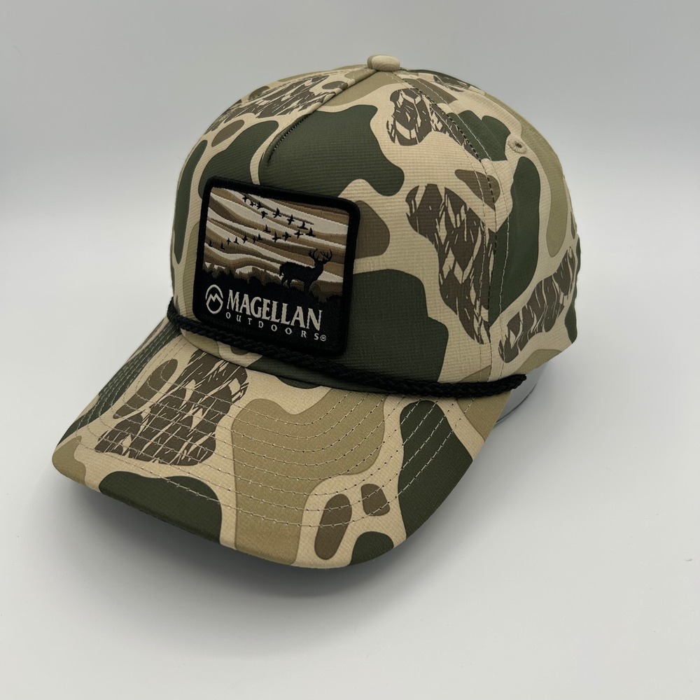 Magellan Trucker Hat Snapback Mens OSFM Camo Hunting Outdoor Sporty